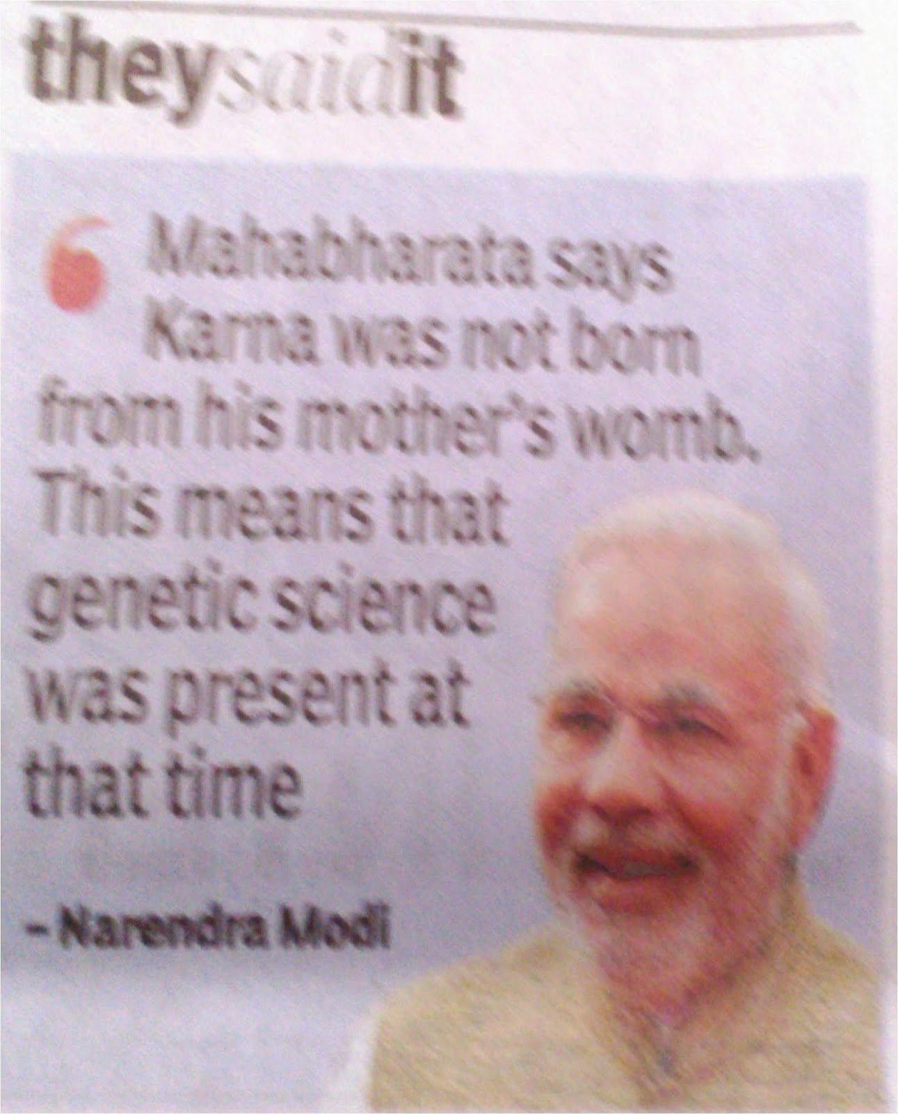 Prime Minister Narendra Modi’s Enlightened Views!