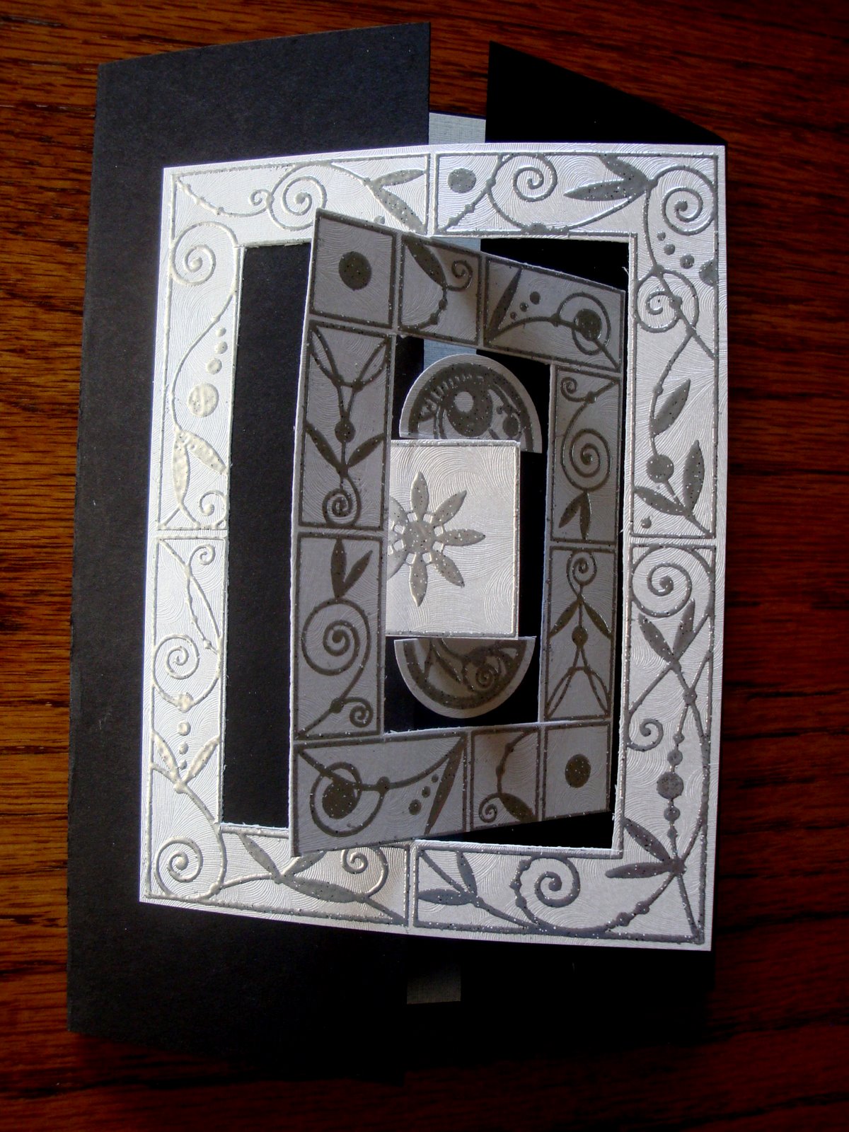 The Born Doodler: Interlocking Frame Card steps