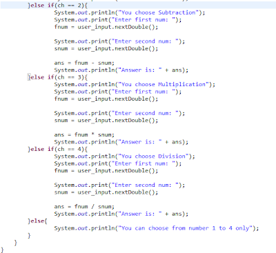 Basic Calculator using If..ElseIf..Else | iBegin Java