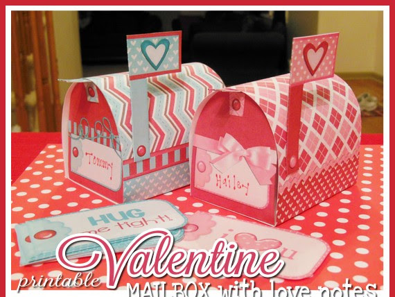 {NEW} Printable Valentine's Mailboxes!