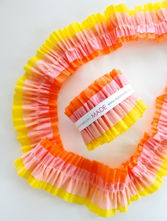 ruffled streamers gift bags MADE EVERYDAY