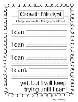 Teaching a Growth Mindset - Literacy Without Worksheets