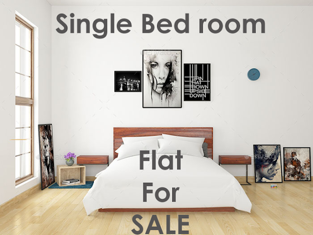 Single Bed Room 1000 sft Flat For Sale at Amaravati Road