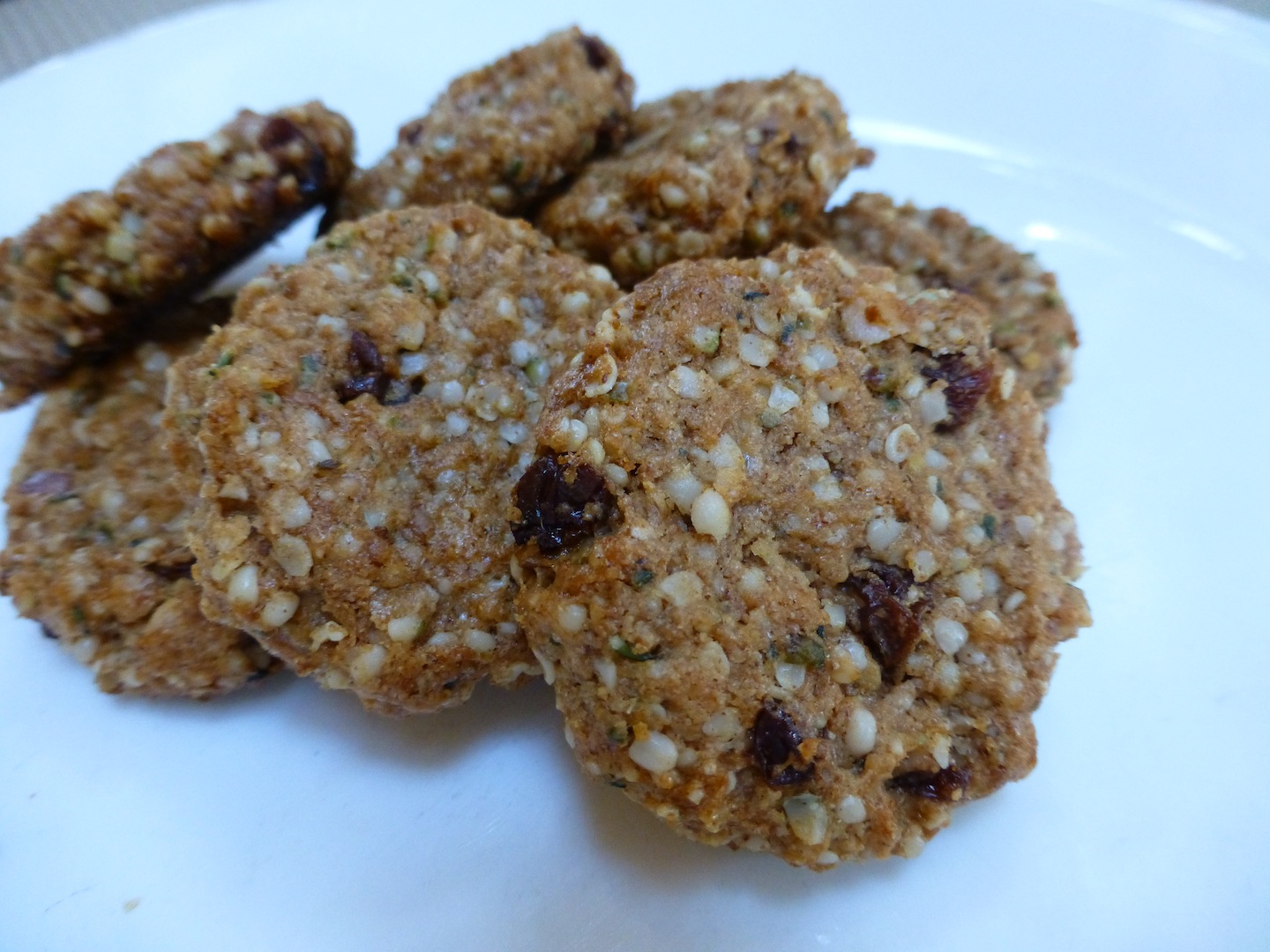 Foods For Long Life Hemp, Almond Butter and Raisin Cookies A Healthy