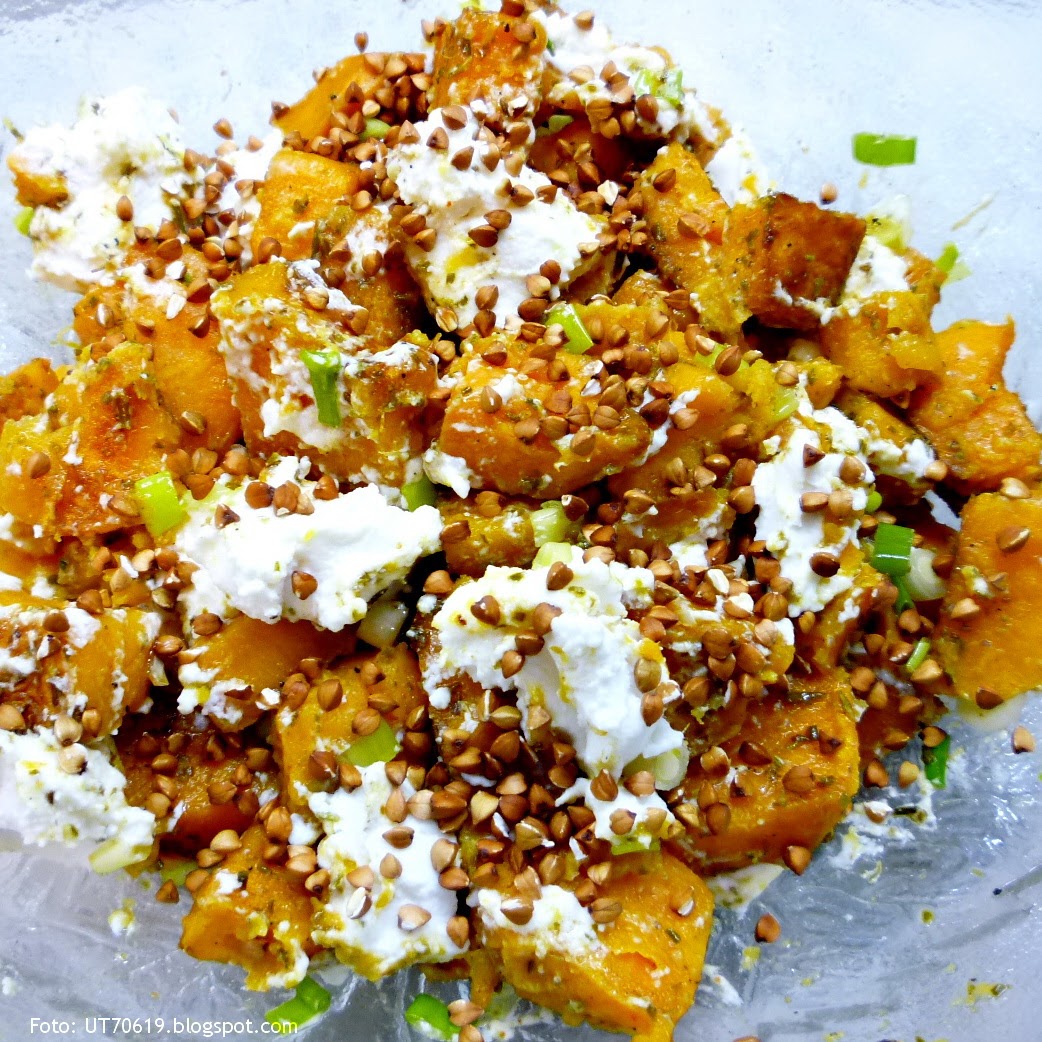 Kraut &amp; Rüben: Rezept. Lauwarmer Salat aus Süßkartoffeln.
