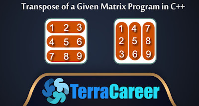 Transpose of a Given Matrix Program in C++