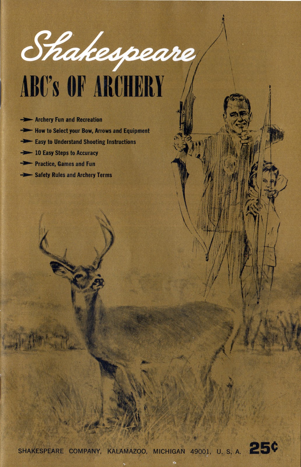 VINTAGE SHAKESPEARE / ROOT ARCHERY Shakespeare Professional X10