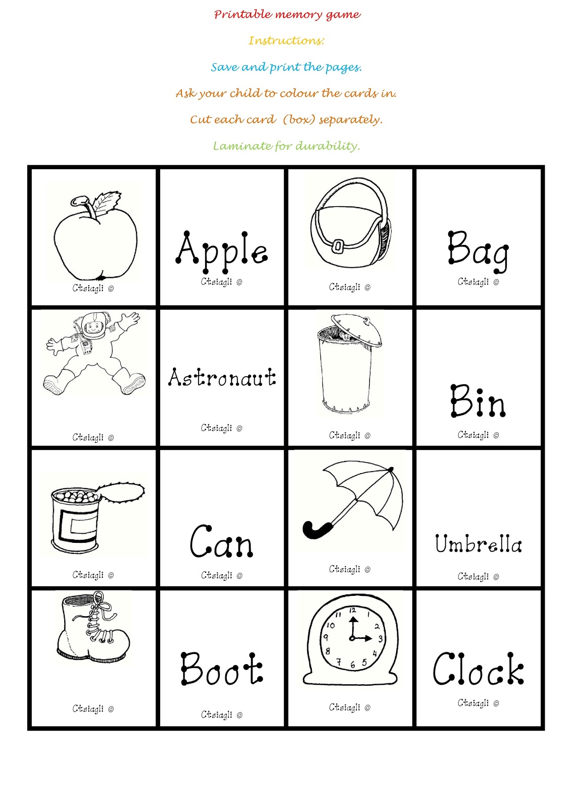 The Best printable memory worksheets for adults | Derrick Website