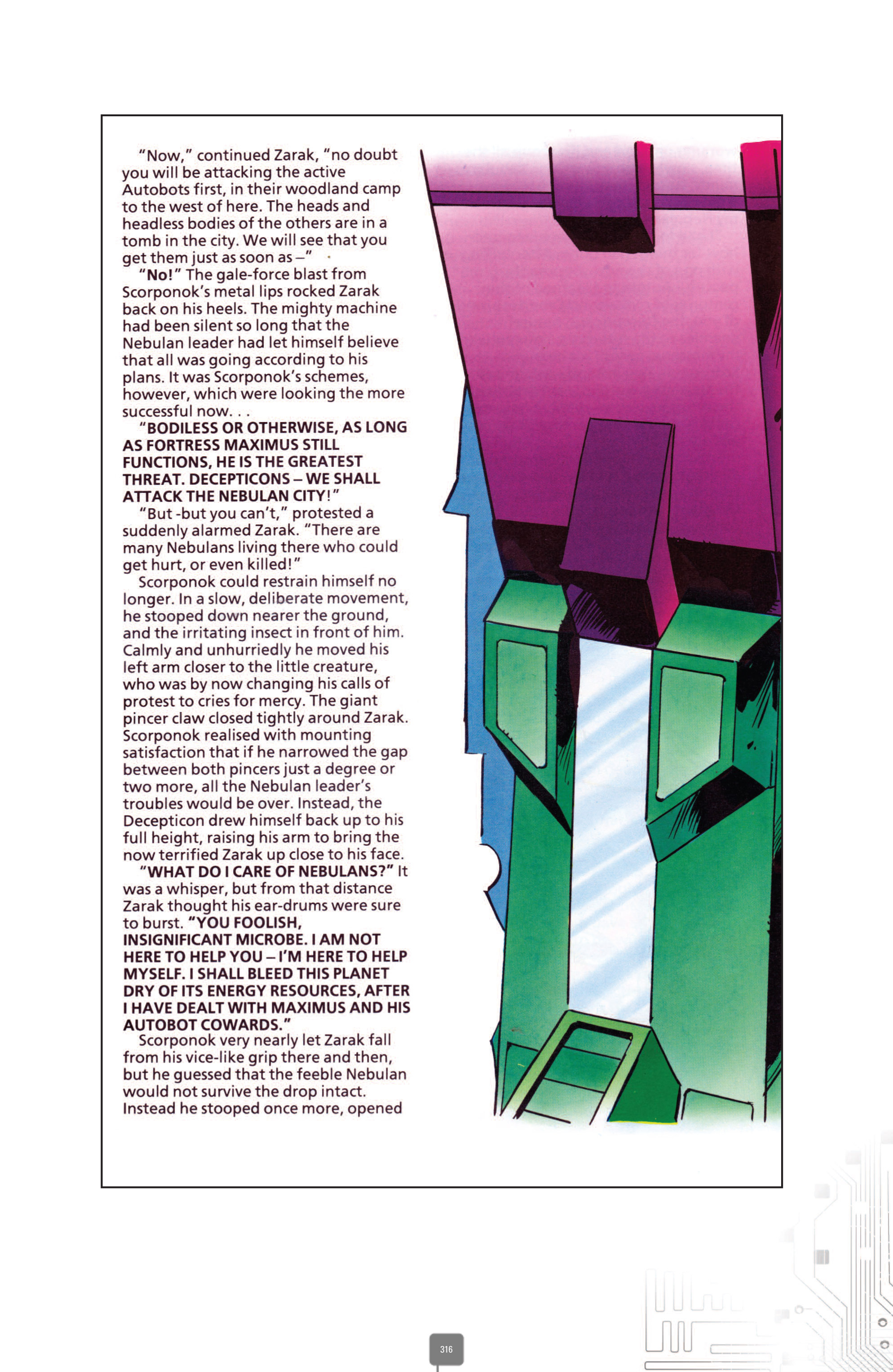 Read online The Transformers Classics UK comic -  Issue # TPB 4 - 316