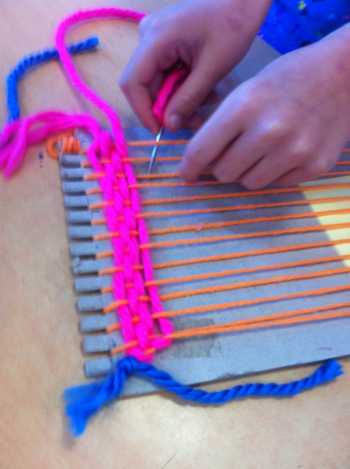 B. Creative Weaving with cardboard loom boards
