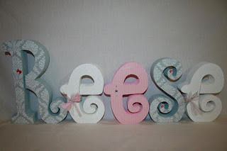 wooden in pink and gray by SummerOlivias 16dollars only baby letters for nursery wall sophia embossed concept do it yourself free guide how to make
