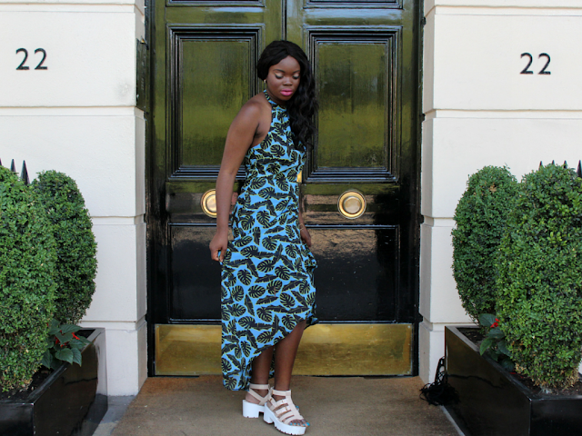 PRIMARK LEAF PRINT MAXI DRESS