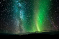 Aurora and the Milky Way Galaxy