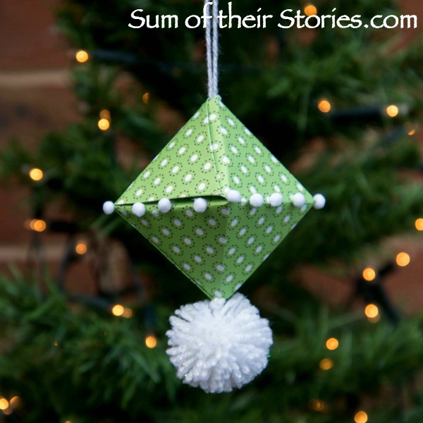 Origami Christmas Tree Ornament Sum of their Stories