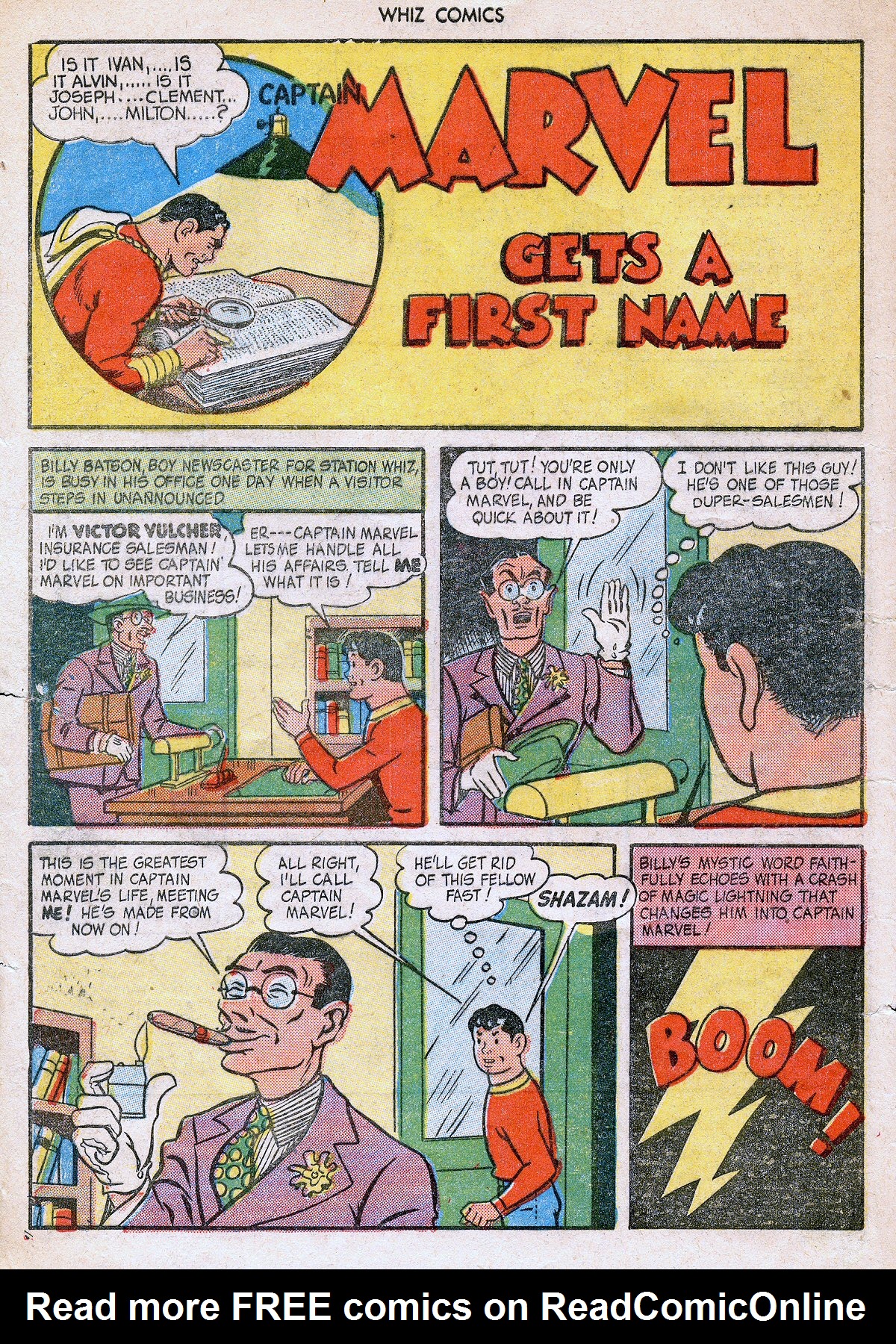 Read online WHIZ Comics comic -  Issue #61 - 4