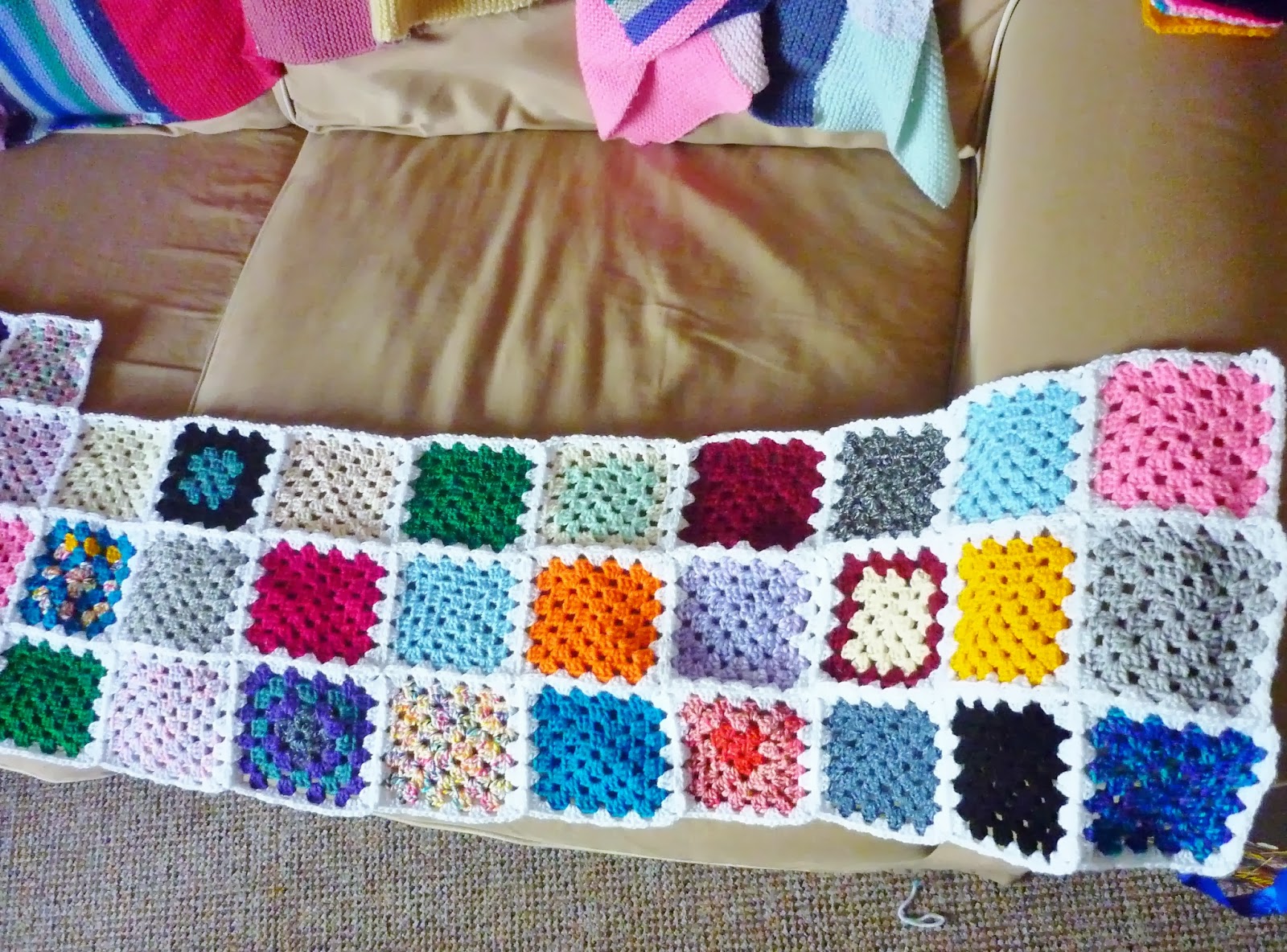to the Cozy Corner of Craft Crochet Mood Blanket 2014 February