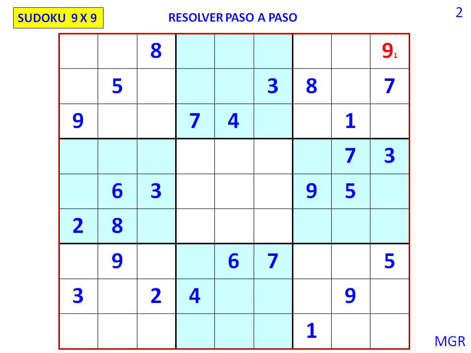 Clases gratuitas de Matemáticas SUDOKU, PASO A PASO Clases gratuitas de Matemáticas SUDOKU, PASO A PASO