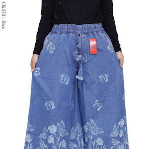 Celana Kulot Jeans Jumbo