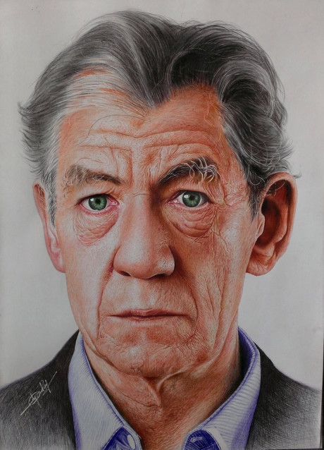 Chang trai Gia Lai ve tranh chan dung song dong nhu that - Anh 7