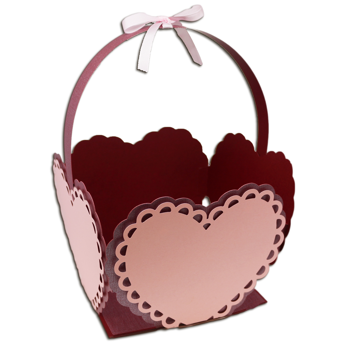 Valentine Baskets Bits of Paper