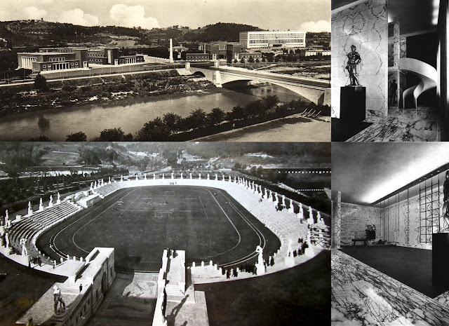 Roma - Foro Italico, Stadio dei Marmi, Palestra Mussolini (late 30's)