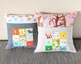 Heather Ross Book Nook Pillows from Sew Organized for the Busy Girl by Heidi Staples for Fabric Mutt