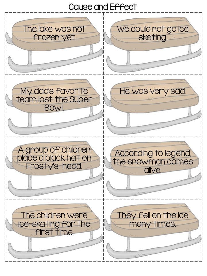 Cause And Effect Matching Game cause-and-effect-matching-game