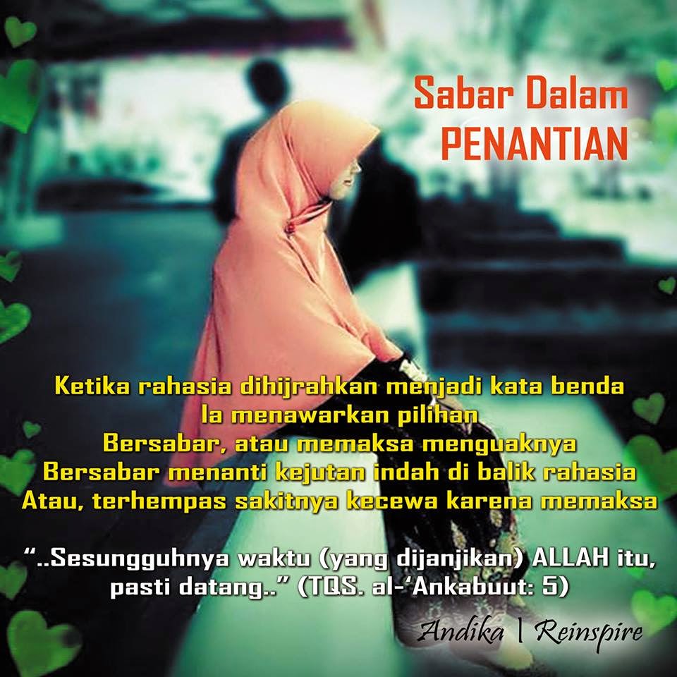 Kata2 Mutiara Sabar Menunggu - Simoneqws