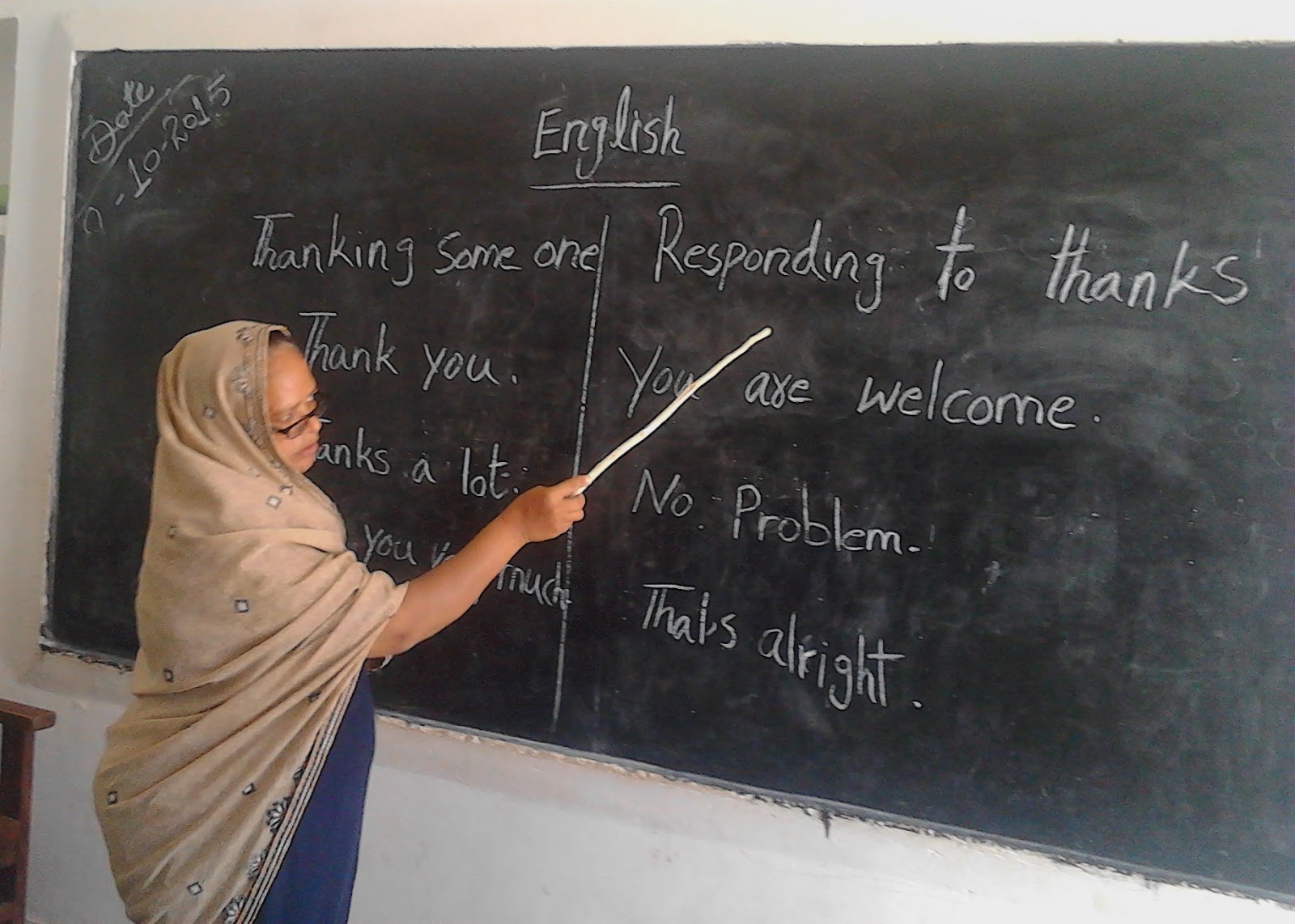 teachers instructions