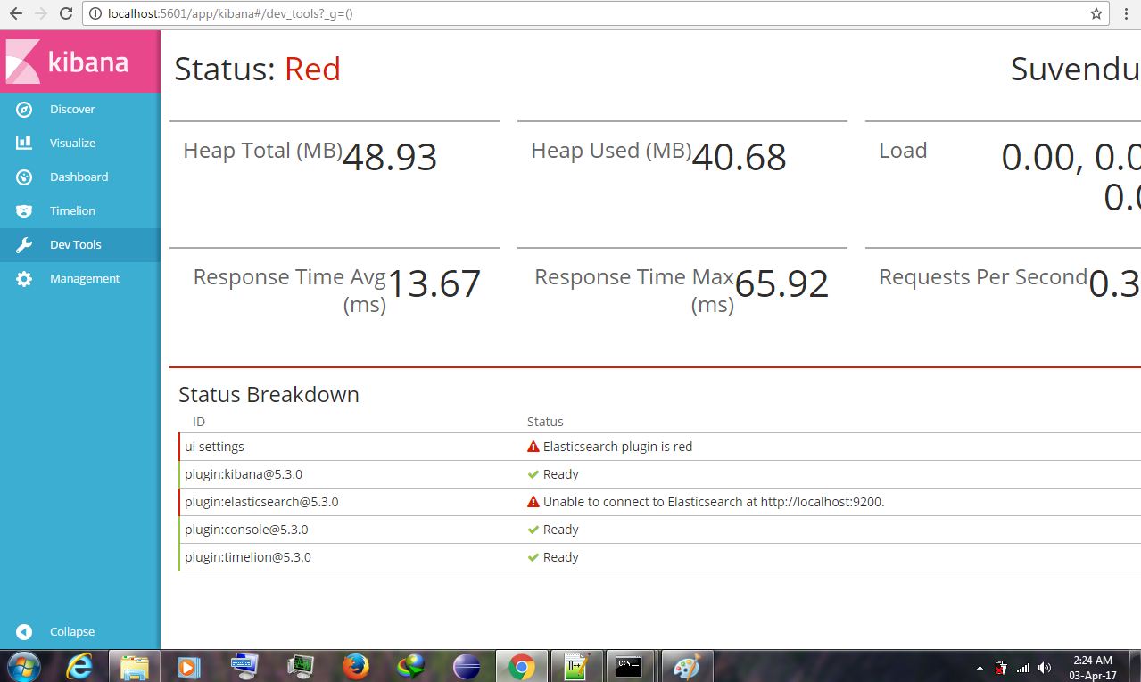kibana install process in windows operating system