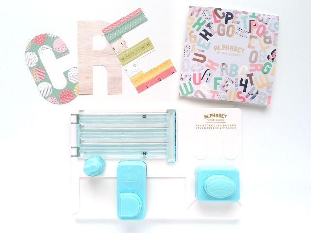 Aly Dosdall: we r memory keepers alphabet punch board
