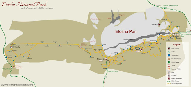 Etosha National Park map