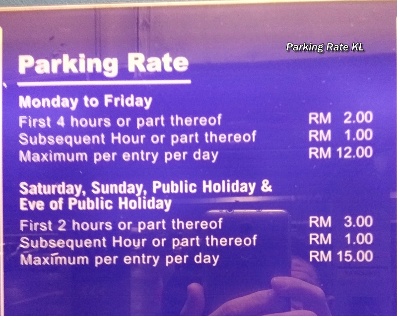 Parking Rate KL Sunway Pyramid Mall Petaling Jaya Selangor