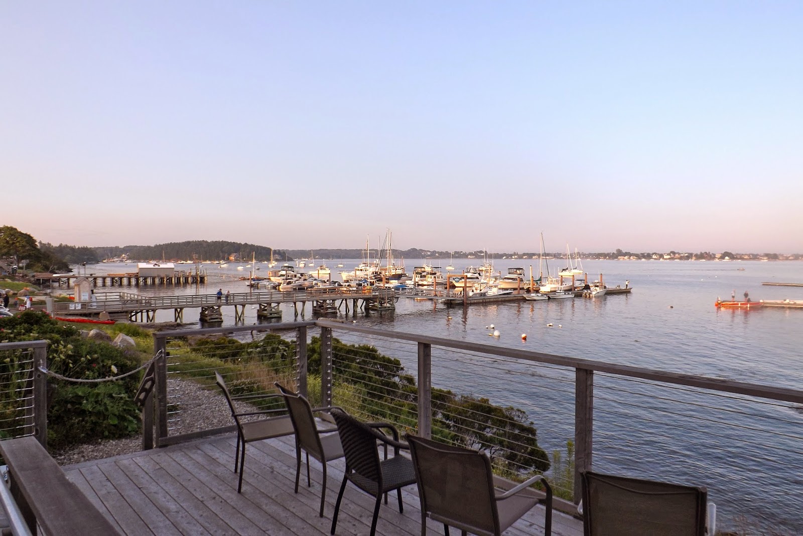 Wednesday's Child Evening View From the Dolphin Restaurant in