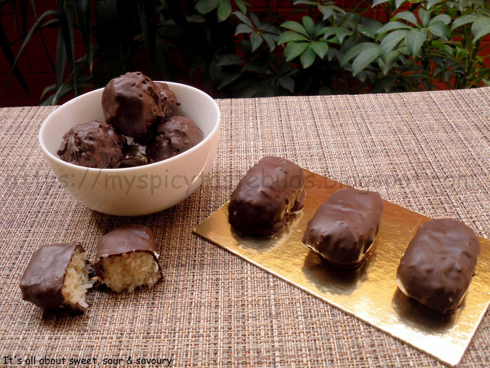 My Spicy Taste Buds Homemade Bounty Bars