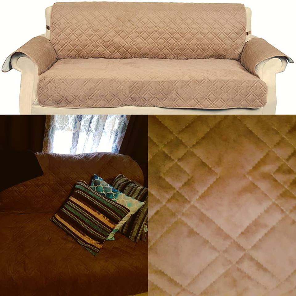 Reviews By Amy INNX. Quilted Microfiber/Suede sofa protector