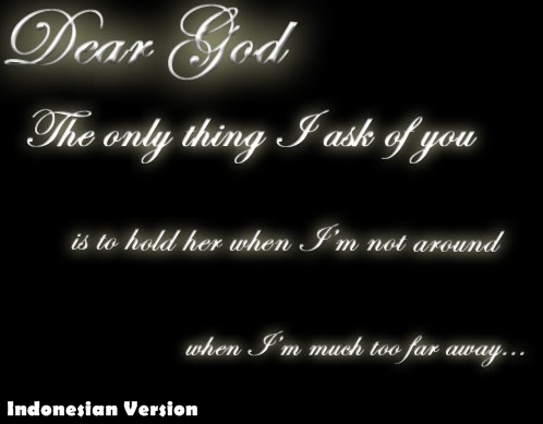 Lirik Lagu Dear God Versi Indonesia Terbaik dan Terupdate - TDC Candra