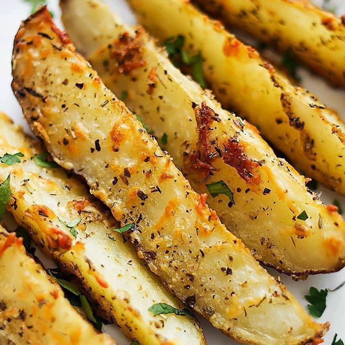 BAKED GARLIC PARMESAN POTATO WEDGES cooking Of all time