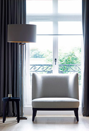 Modern luxury armchairminimal sophisticated interior design by Piet Boon 