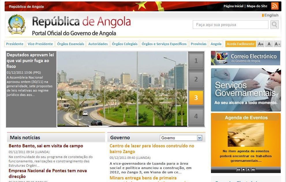 Pululu O Novo Portal Oficial Do Governo De Angola 
