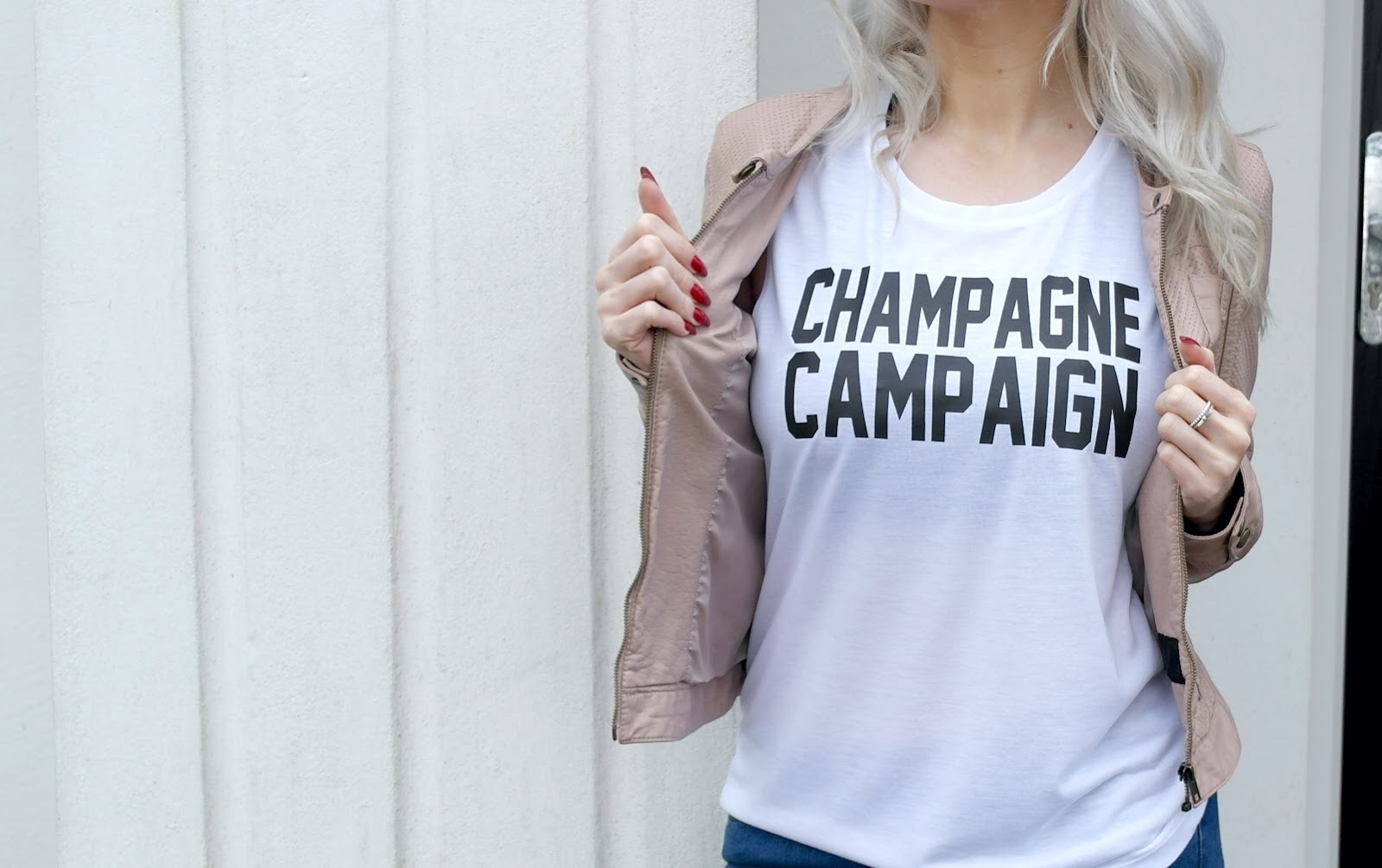 champagne campaign top, t-shirt