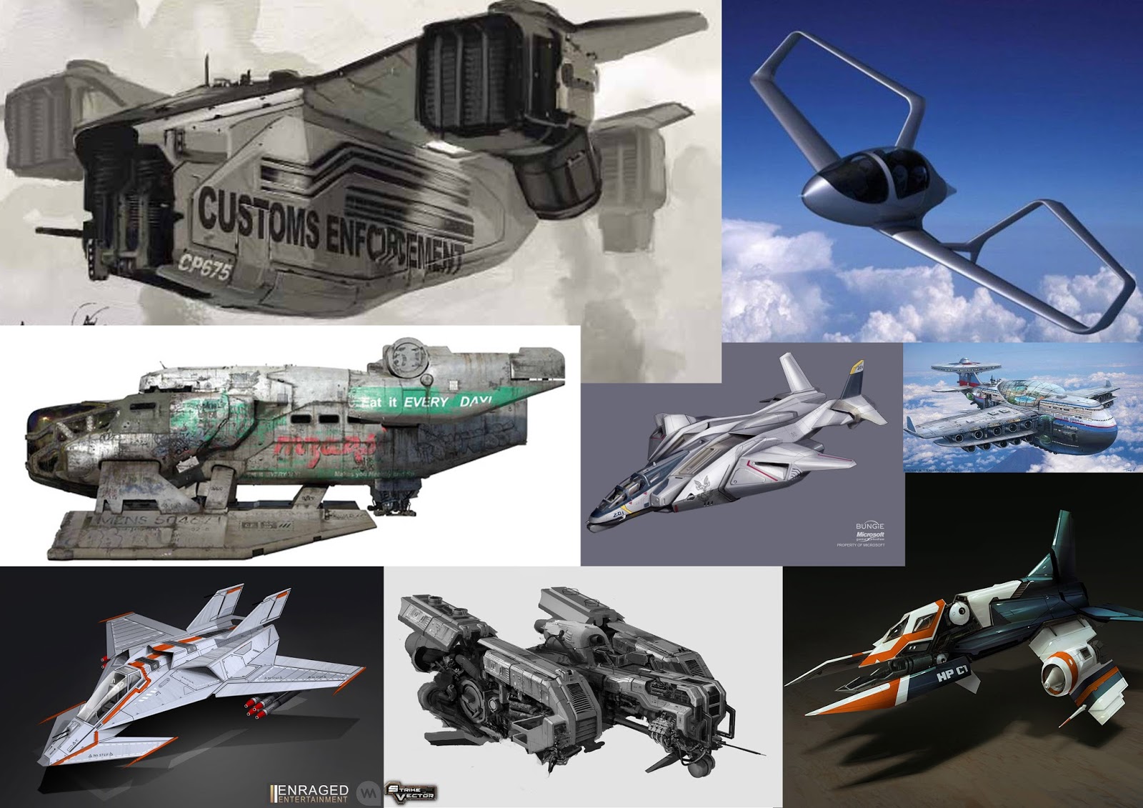 Games art: Sci-Fi Ship Concept Part 1