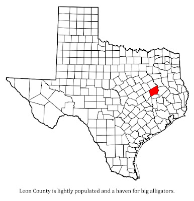 leon alligator texas monstrous killed county trinity river