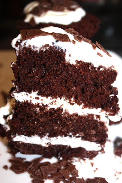  pastel de chocolate en capas o chocolate layer cake (express) 