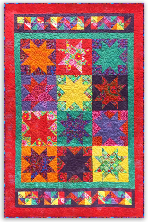 Quilting Land Kaffe Stars Quilt
