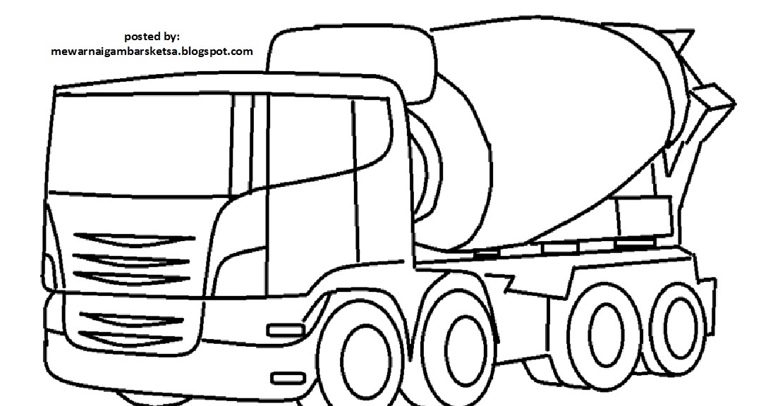 Gambar Mobil Truk Untuk Diwarnai Blog Otomotif Keren