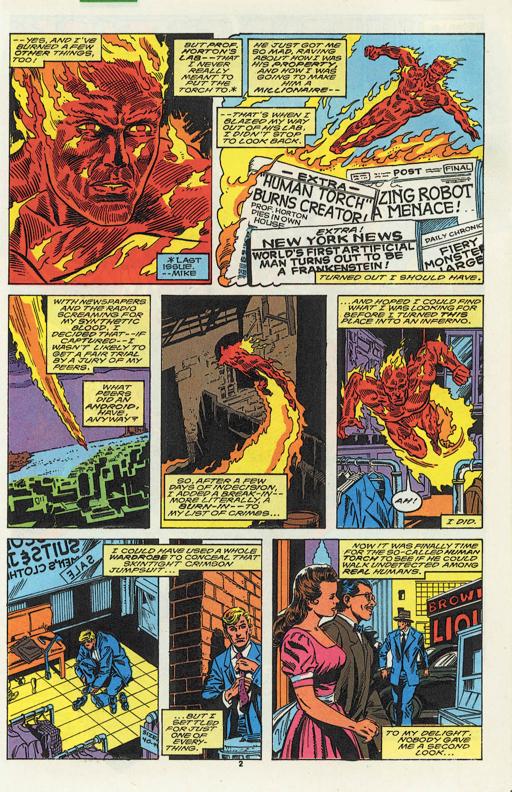 Read online The Saga of the Original Human Torch comic -  Issue #2 - 3