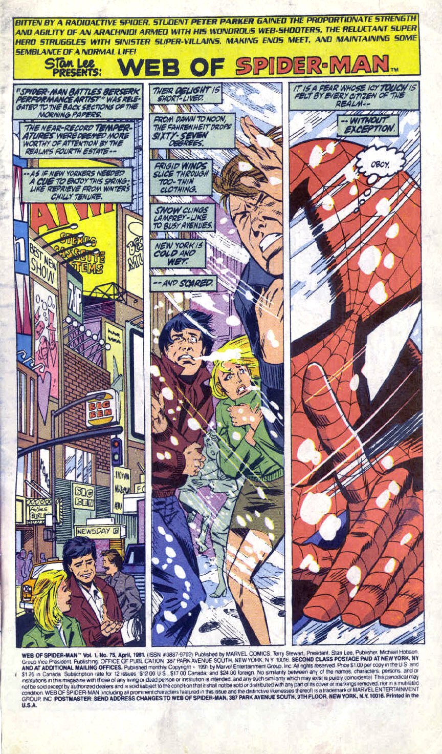 Read online Web of Spider-Man (1985) comic -  Issue #75 - 2