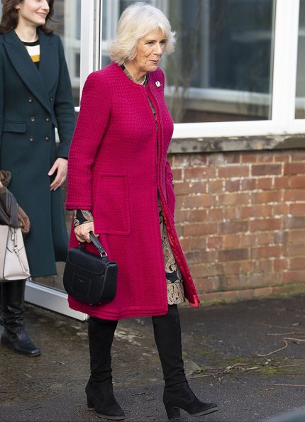 The Duchess of Cornwall visited North Swindon Library and the Lyndhurst Centre