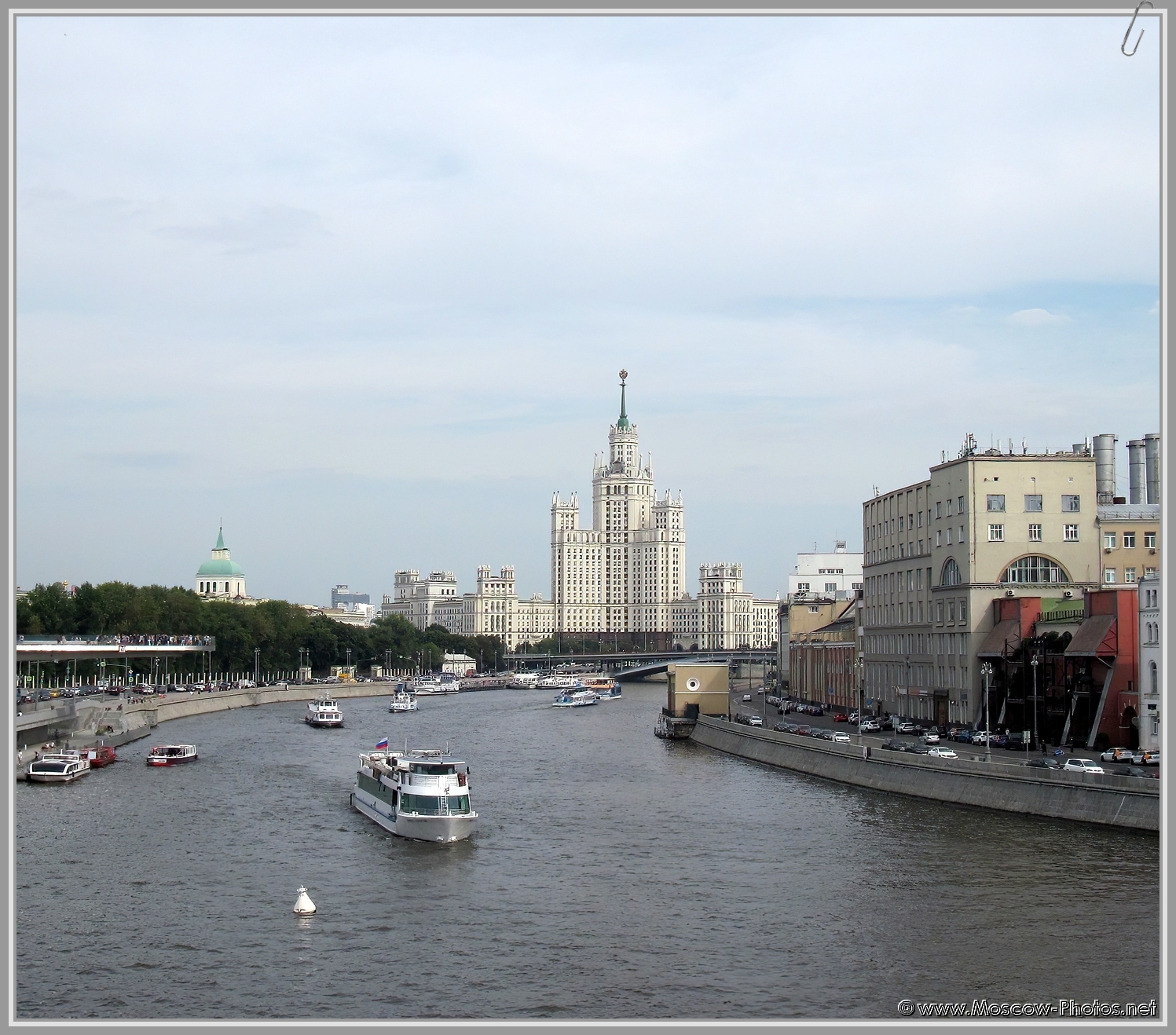 Ships on the Moscow (Moskva) River